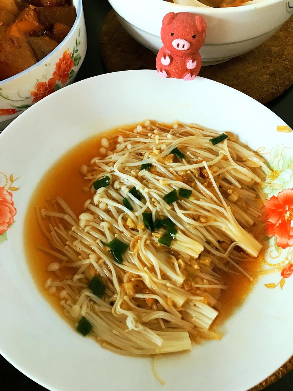 蒜蓉蒸金针菇