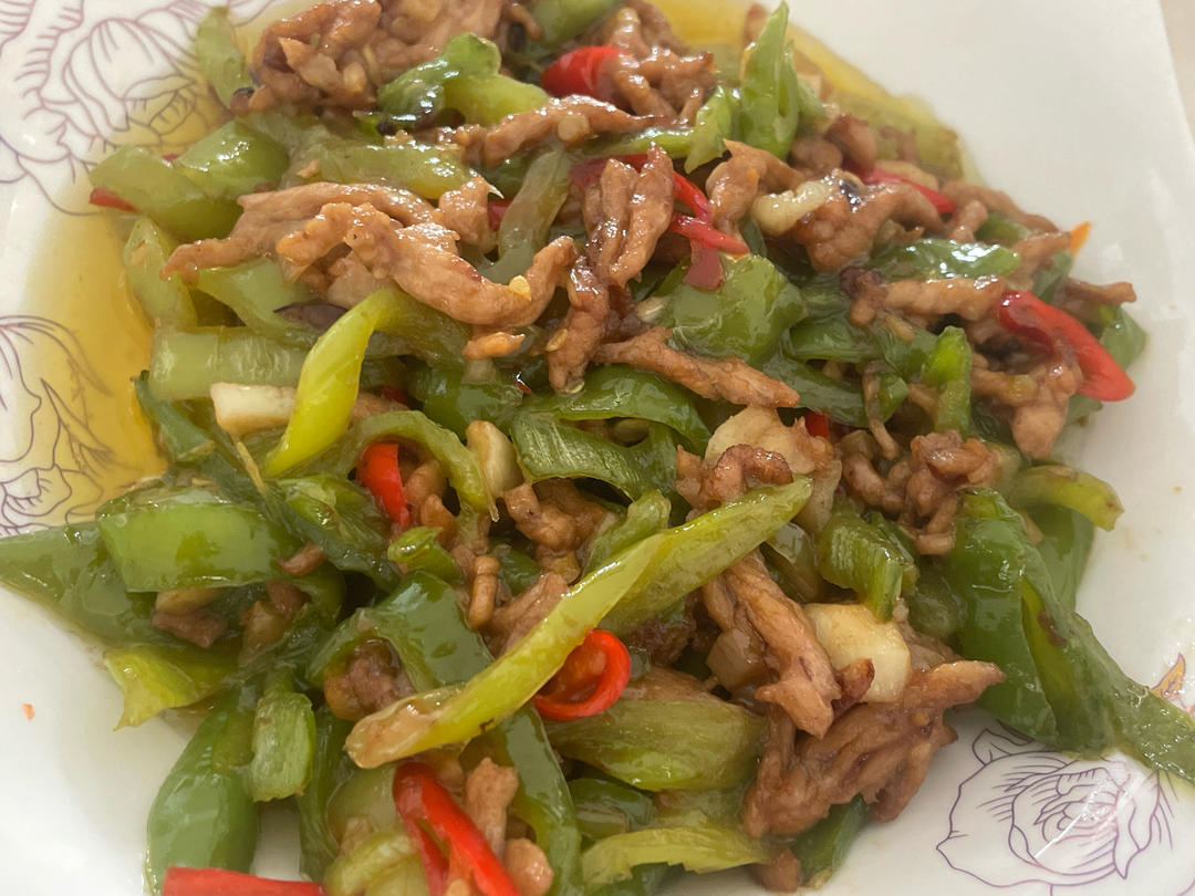 青椒炒肉丝