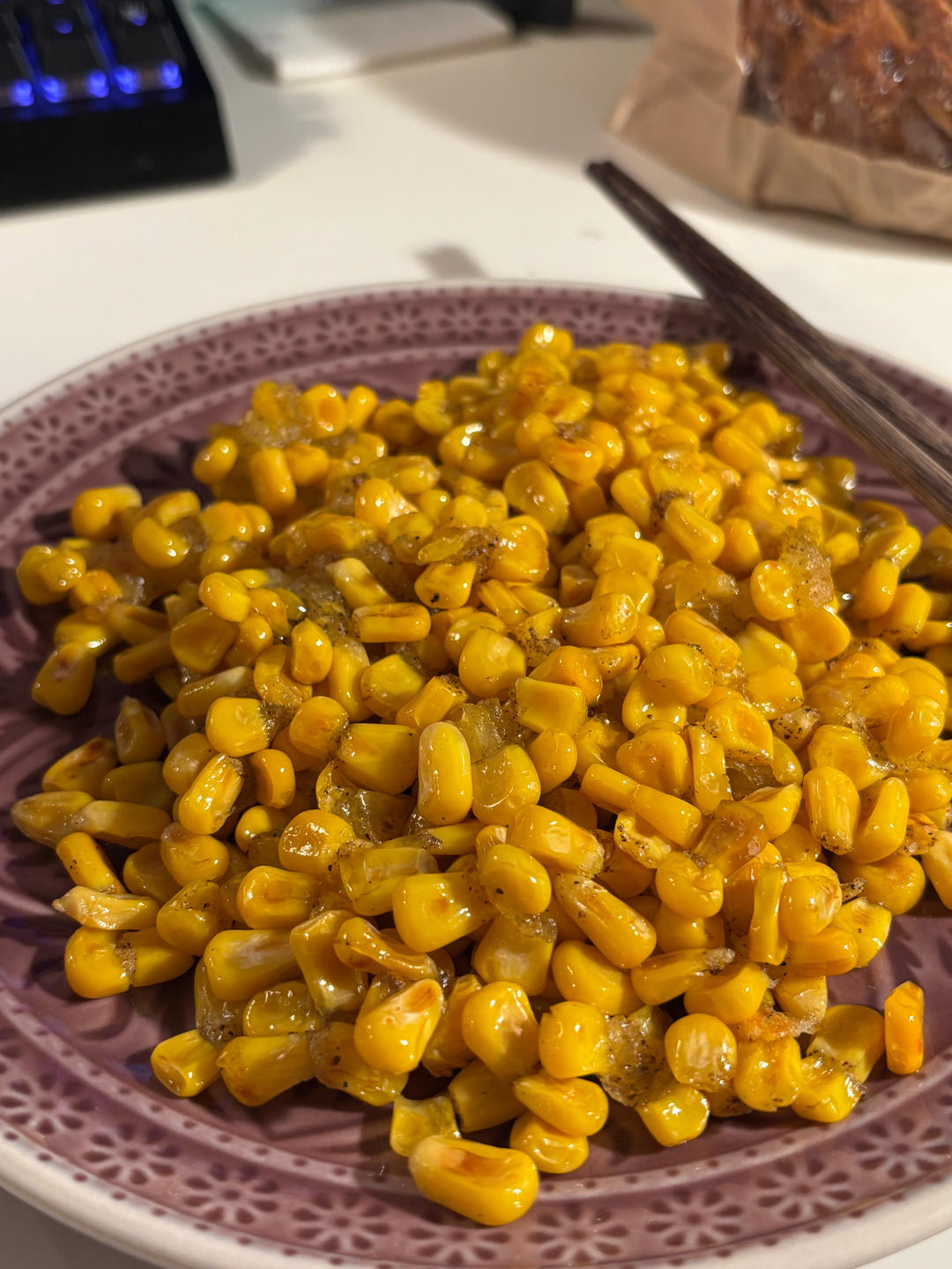 越吃越香❗️超美味的椒盐玉米粒，一学就会～