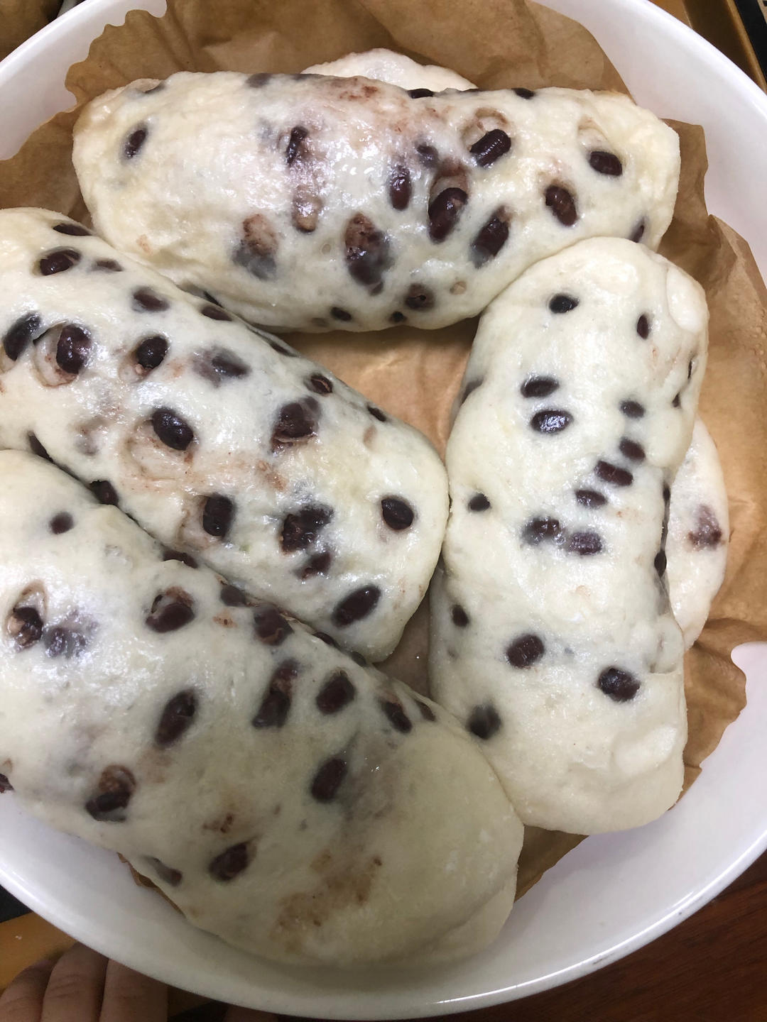 红豆卷    小碗蒸面包