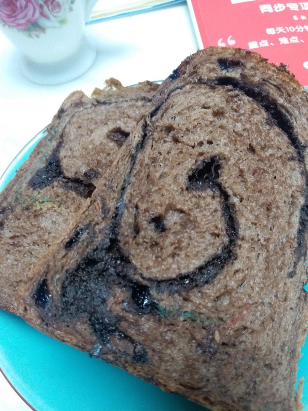 雪山巧克力吐司（巧克力奥利奥吐司面包）