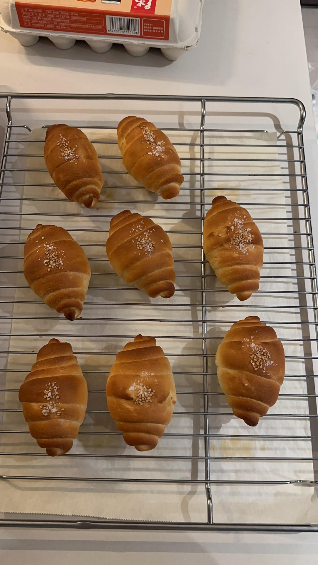 香葱肉松海盐卷