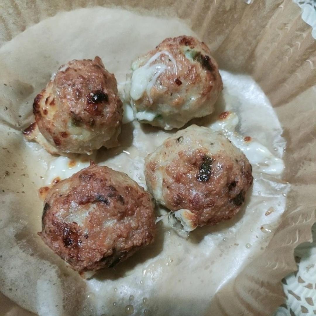 生酮-芝士流心五花肉丸