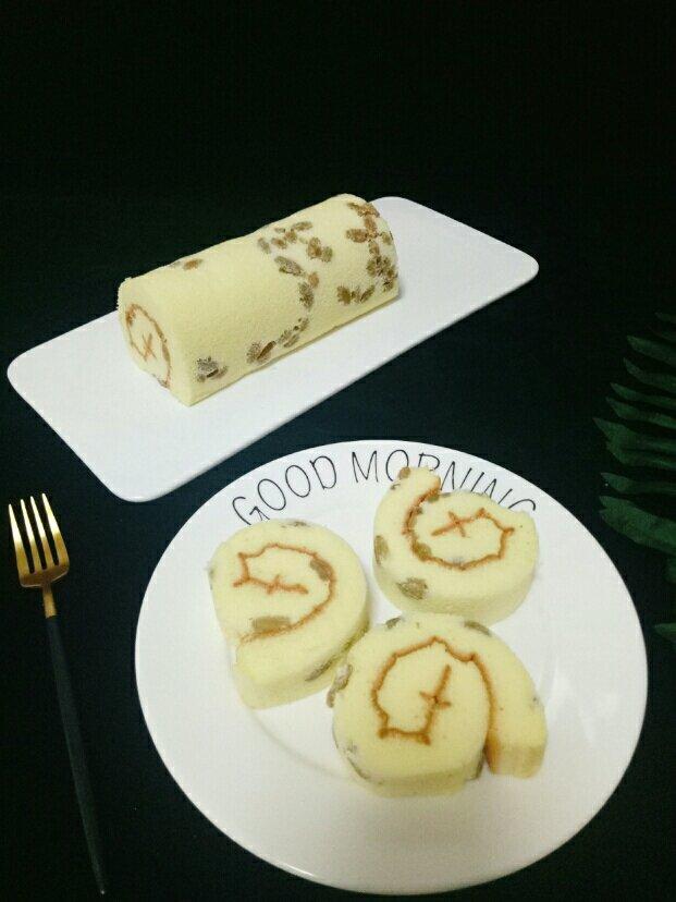 葡萄干蛋糕卷