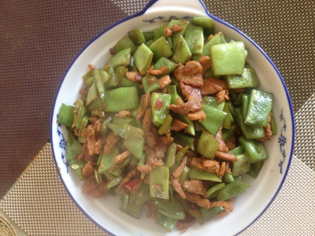 扁豆炒肉丝