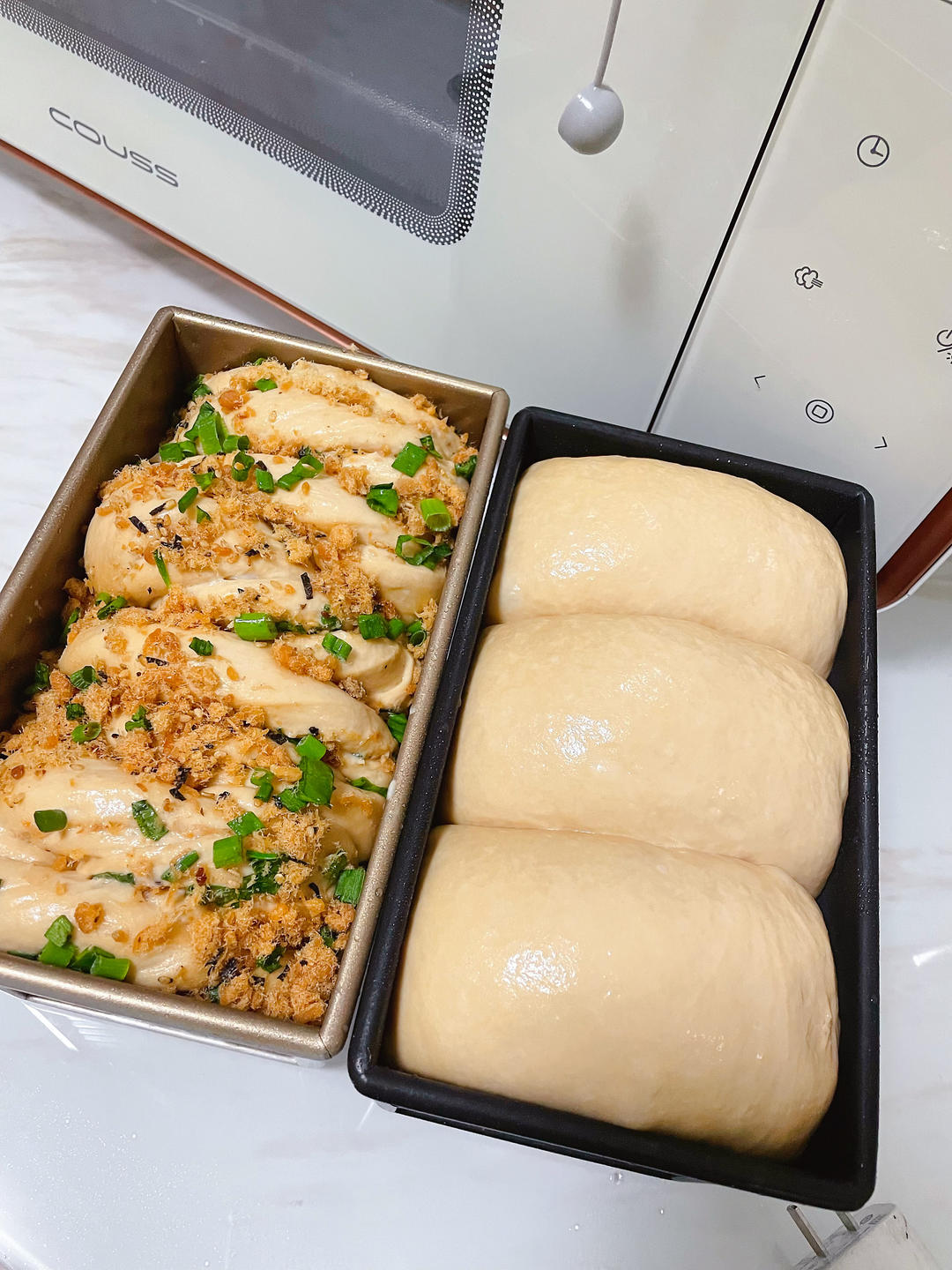 肉松香葱吐司（四种整形手法）
