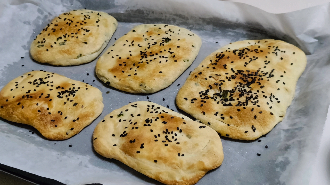 草鞋底葱油酥烧饼