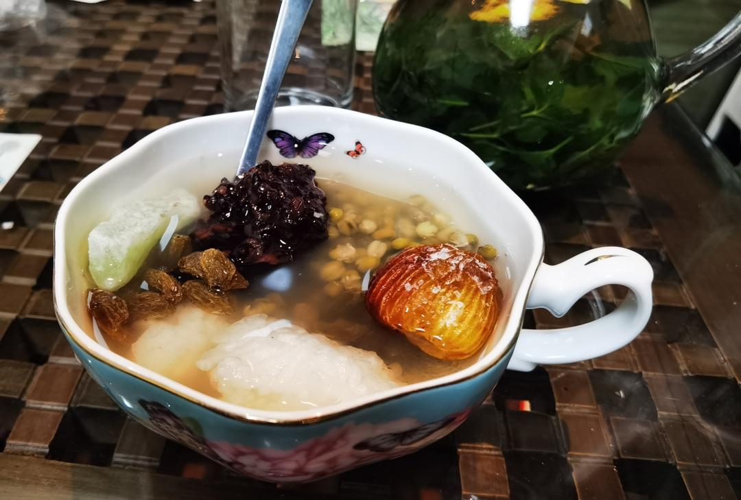 薄荷水+苏式绿豆汤