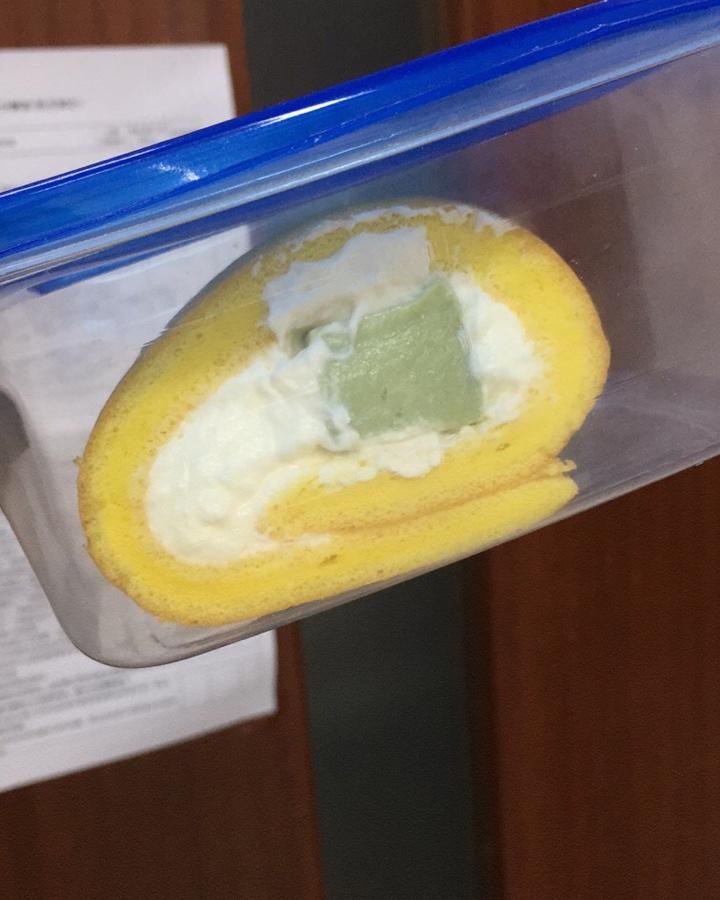 波点抹茶奶冻蛋糕卷