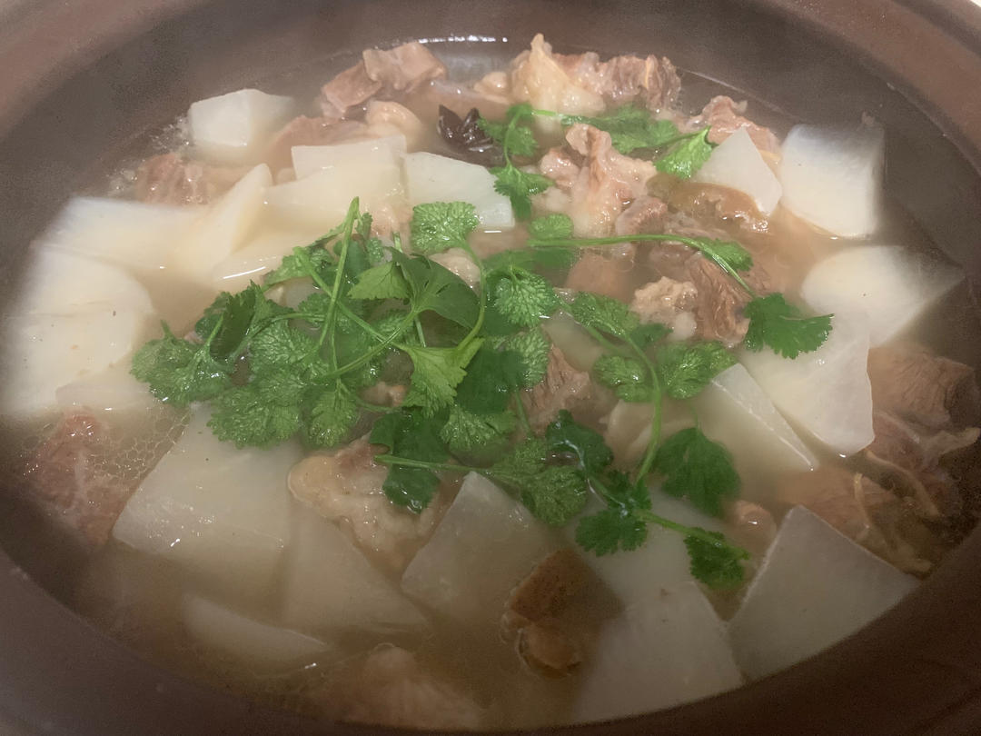 冬日限定——清炖萝卜牛腩（照例附蘸料）
