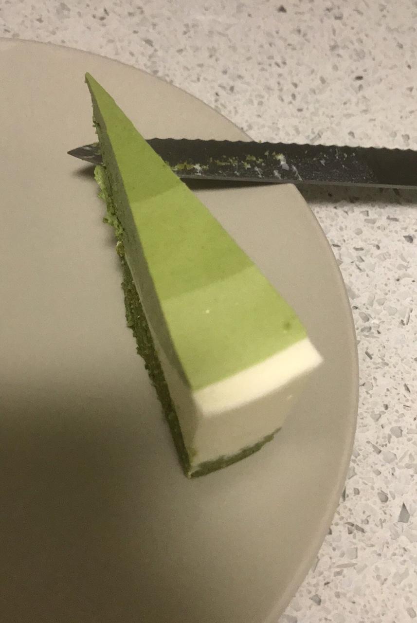 渐变抹茶慕斯蛋糕：我Amanda带着既美又作的抹茶甜点又来了！【曼食慢语】