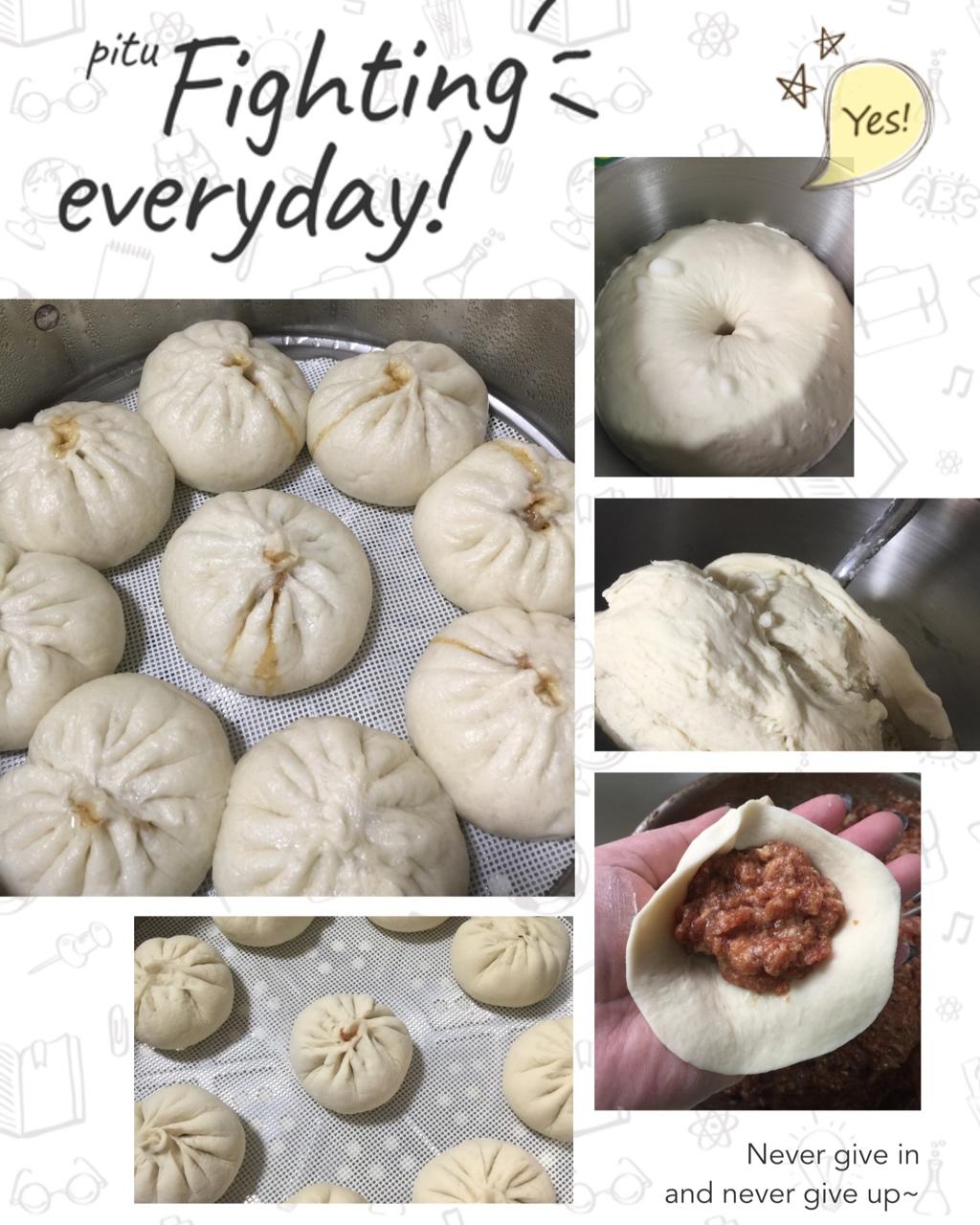 家庭手工肉馅大包子