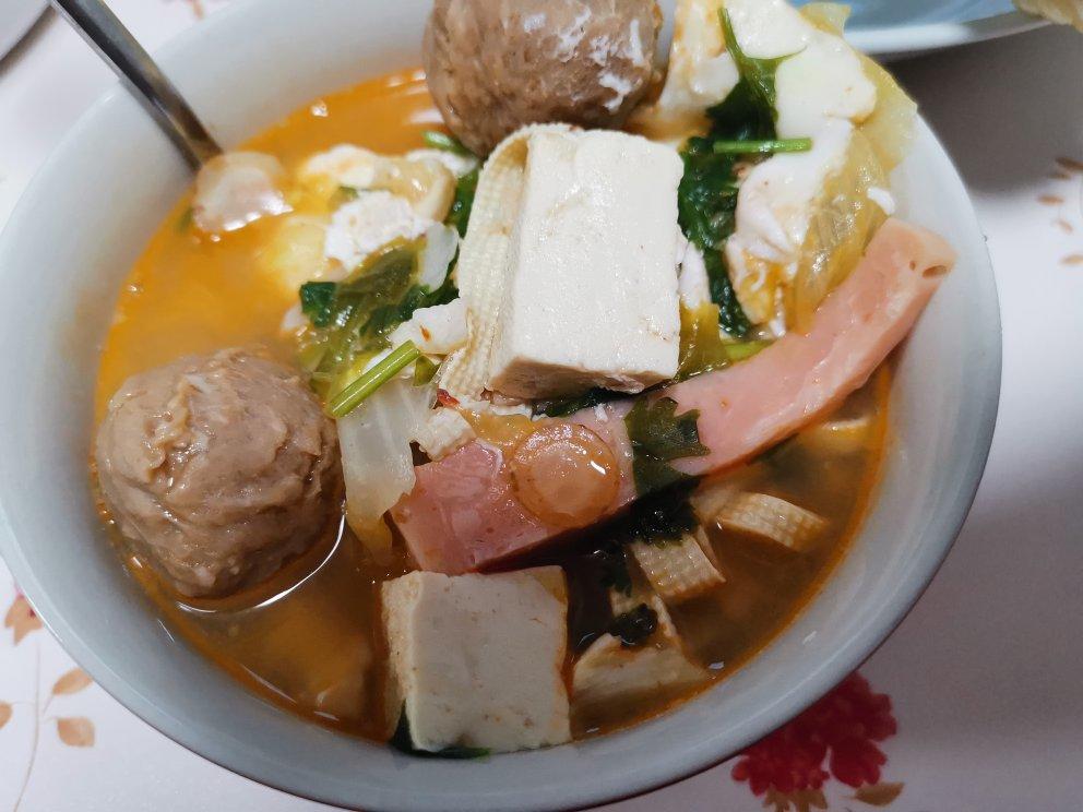 减脂也鲜美的虾头蘑菇豆腐汤