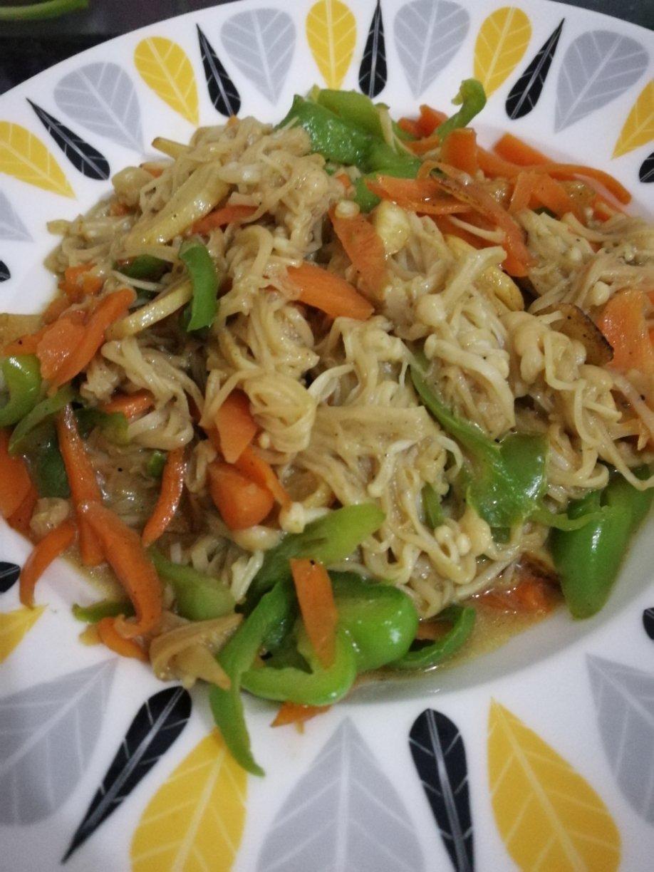 素炒金针菇
