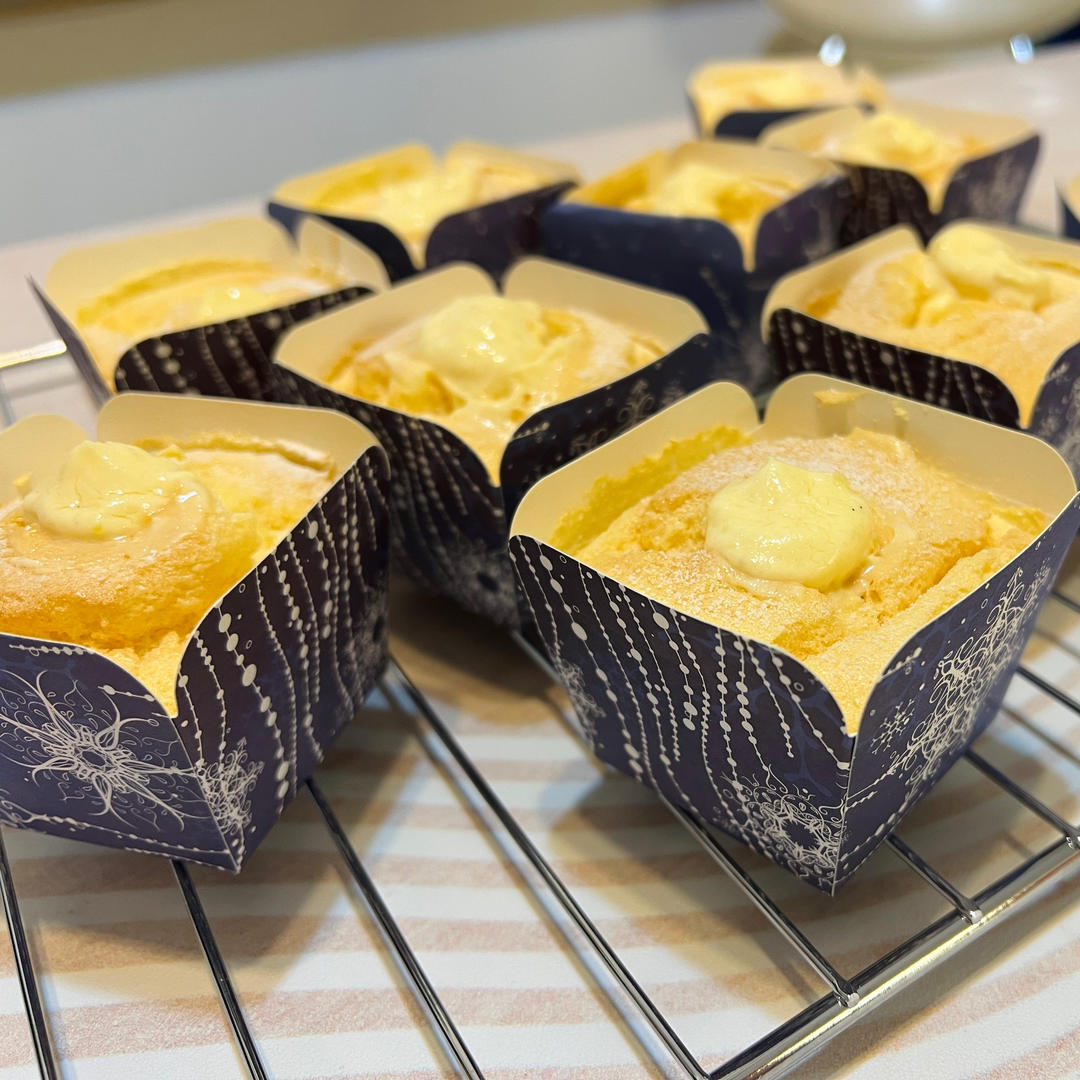 北海道戚风流心杯（新手友好，超详细步骤）