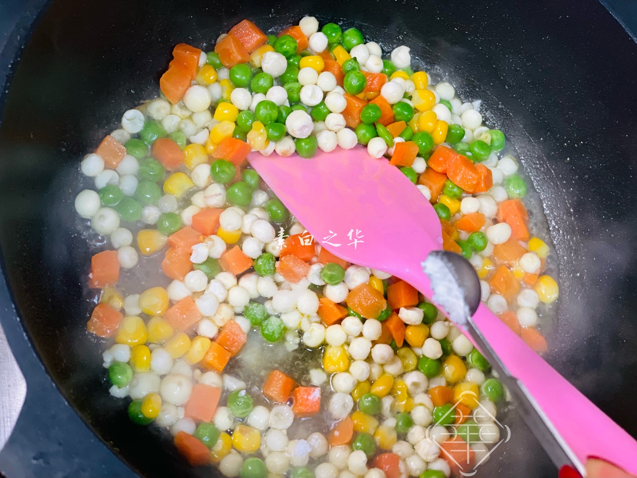 玉珠归巢 虫草花和鸡头米搭配的纯净素食的做法 步骤9