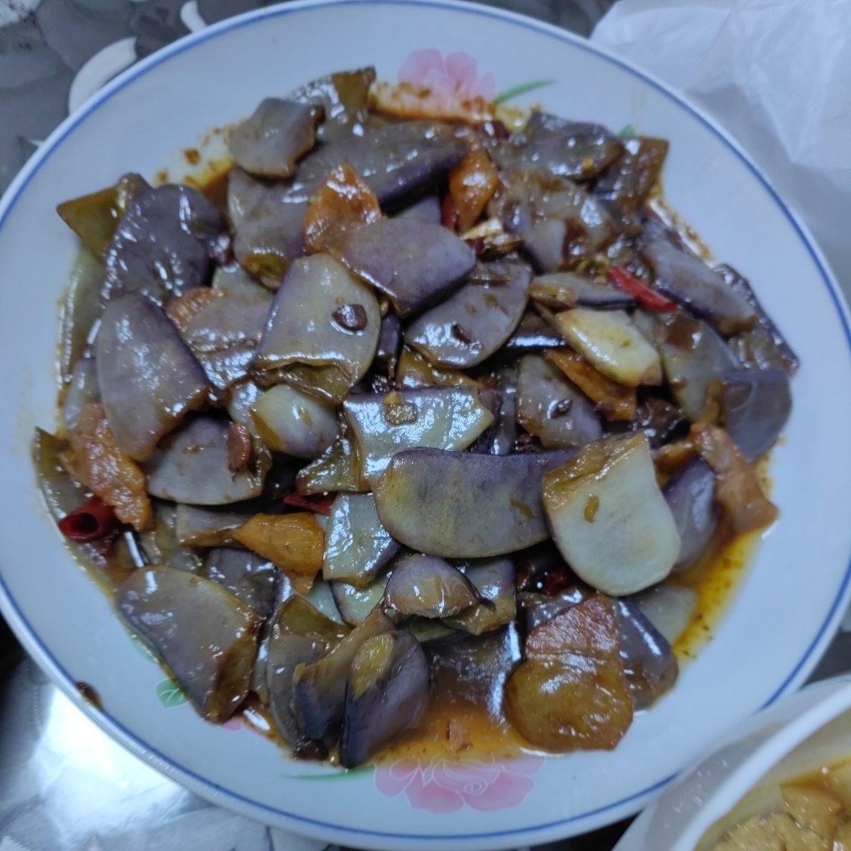 秋季美味紫扁豆烧五花肉
