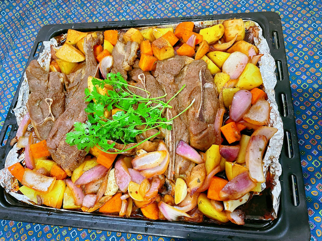 超好吃的烤羊排烤箱版