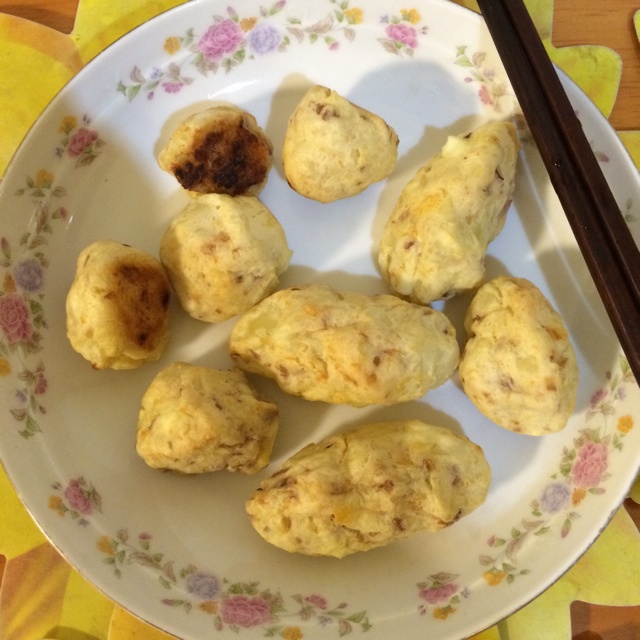 香烤咸蛋洋葱土豆丸子