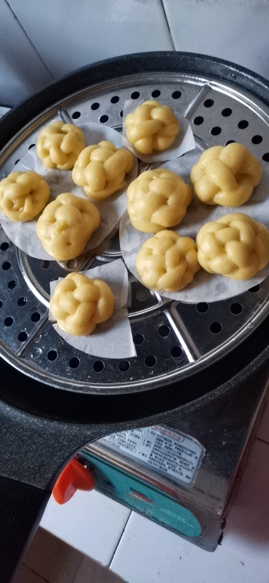 发酵面团-绣球包