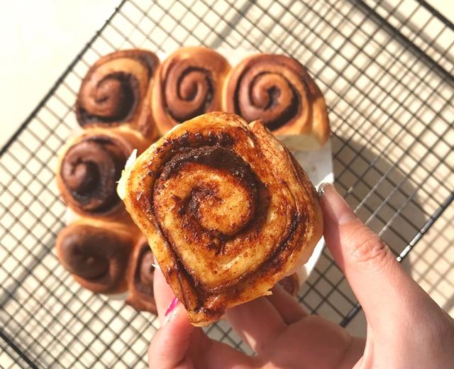 【空气炸锅—肉桂卷】~小烤箱也适用的做法
