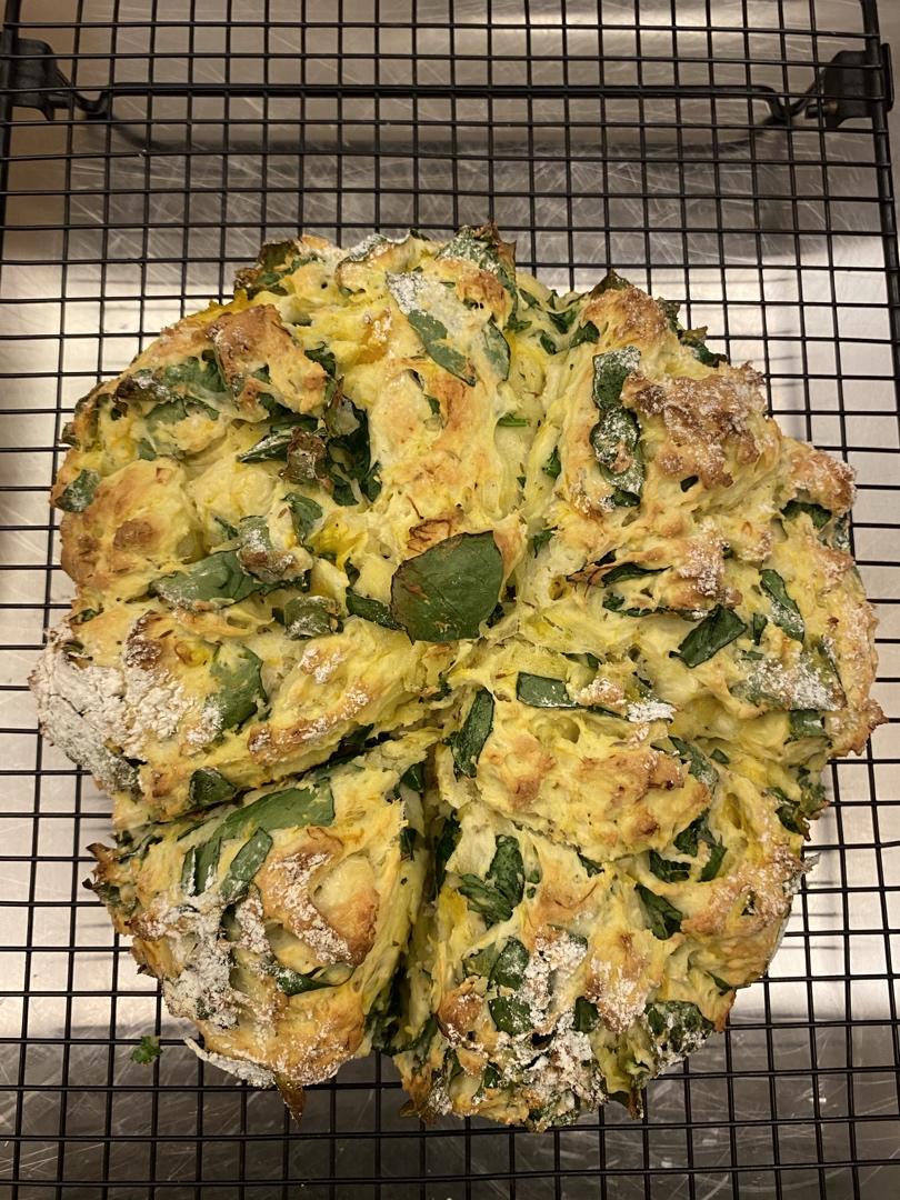 菠菜南瓜奶酪丹波面包丨健康·烘焙