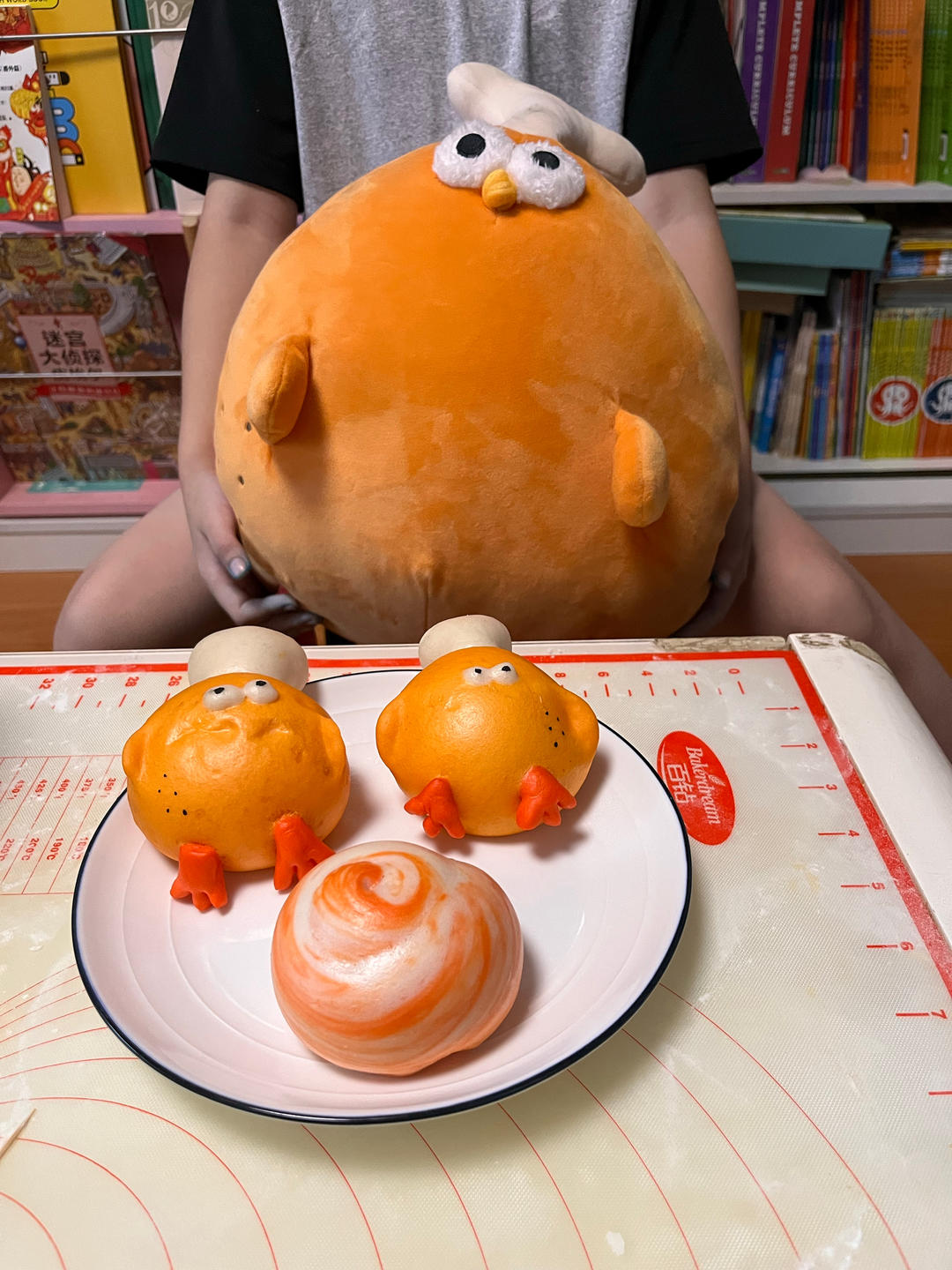 维尼小熊卡通馒头（南瓜馒头）