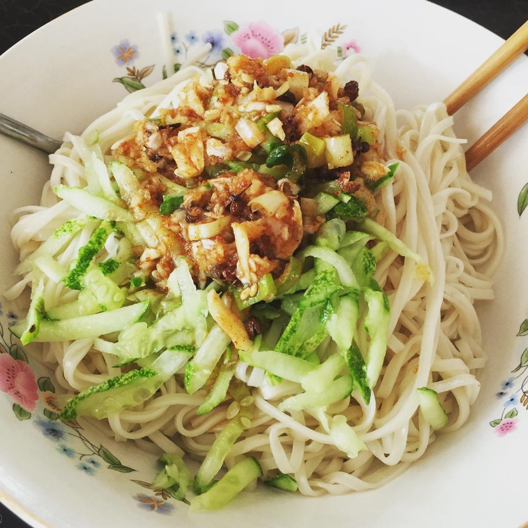 姥姥的爽口凉面！（干拌挂面）