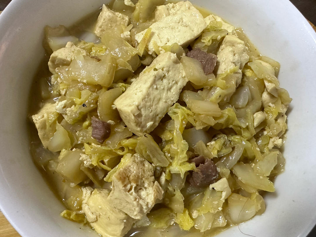 白菜炖豆腐