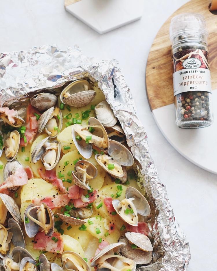 花蛤培根土豆黄油烧——北鼎烤箱食谱