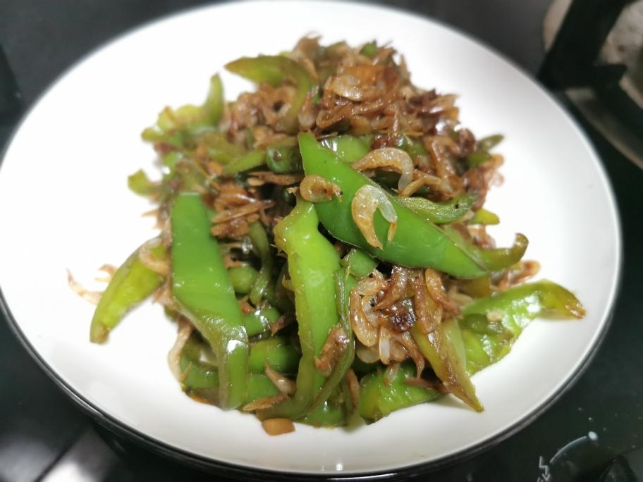 超级香的青椒炒虾米