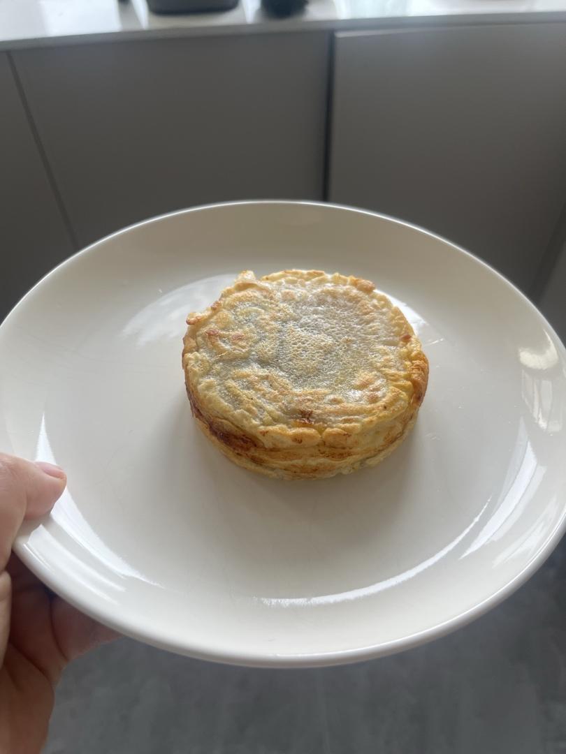早餐霸王~沉甸甸鸡蛋汉堡