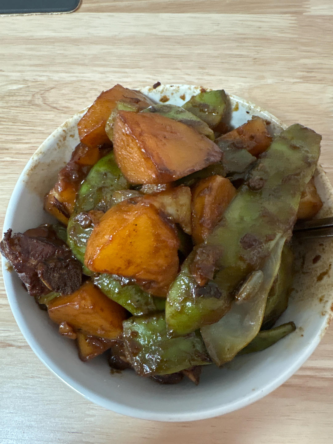 硬菜代表--排骨炖豆角土豆（豆角焖面胚子）