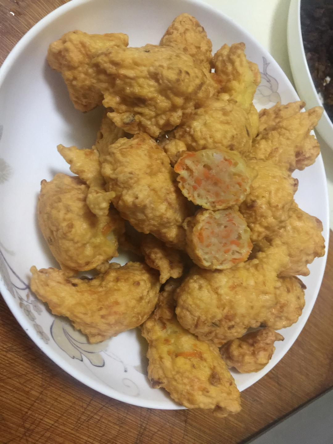 胡萝卜虾仁丸子