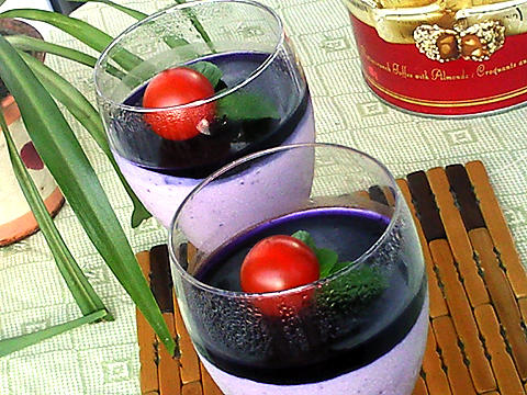 蓝莓慕斯杯