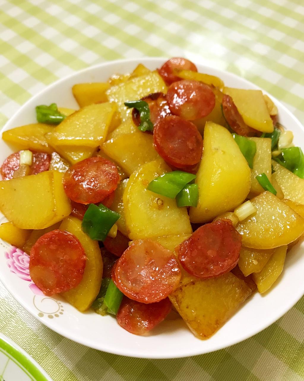 eternity_x8kb做的土豆片炒香肠