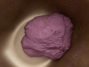 软萌紫薯豆沙小面包（100%全麦低卡）的做法 步骤2