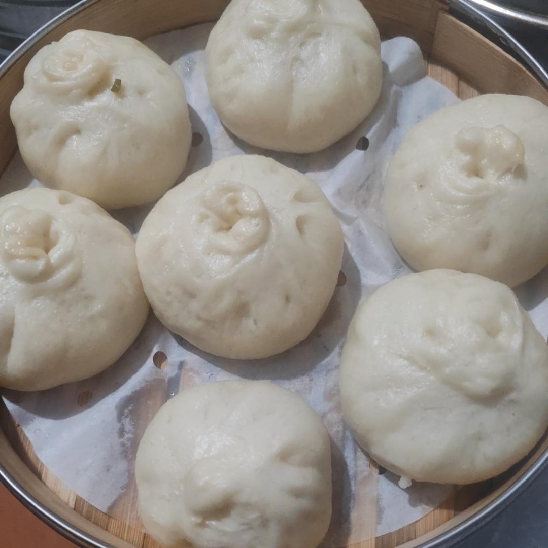 鲜肉包～一次发酵+巨好吃的肉馅