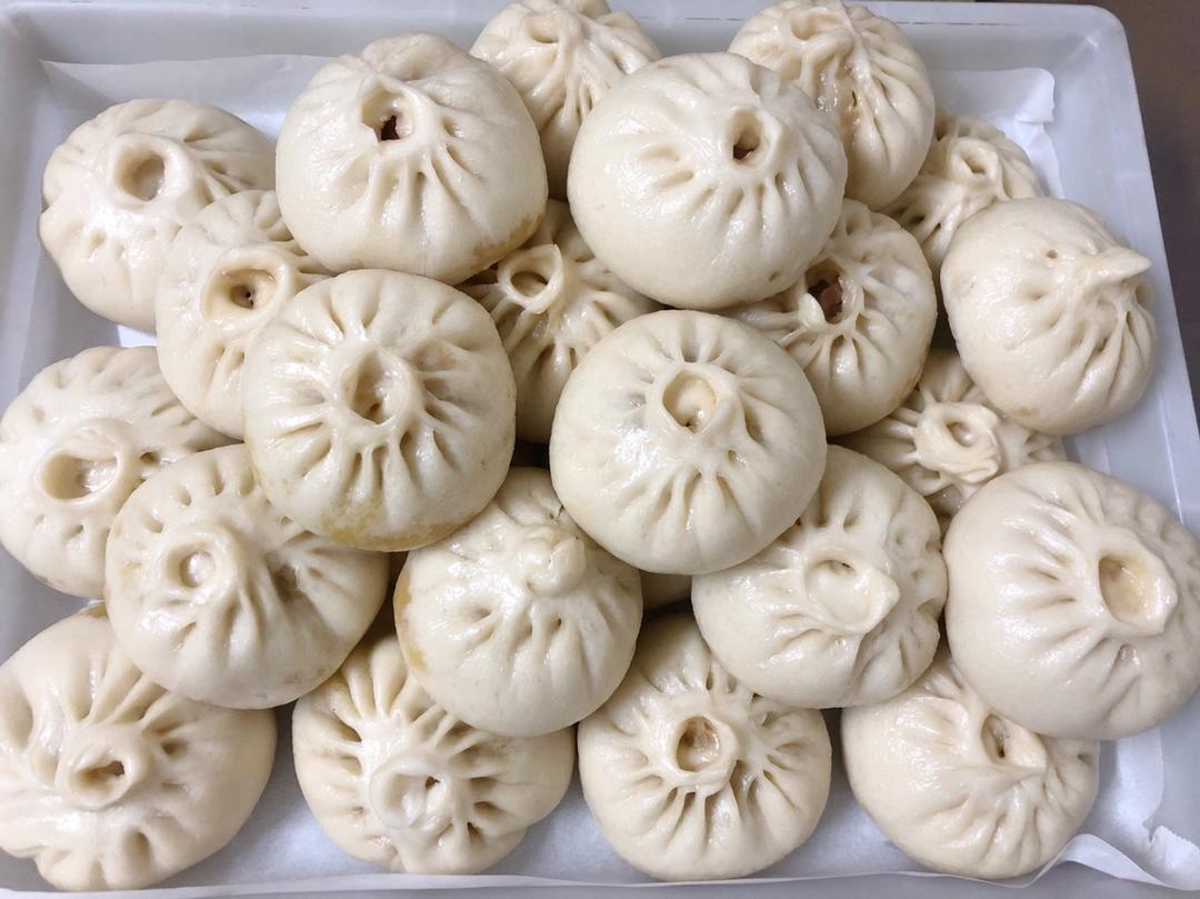 猪肉包子（附视频。一次性发酵。）