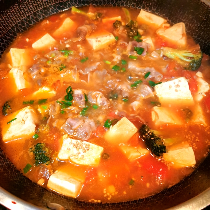 番茄肥牛豆腐汤的做法 步骤10