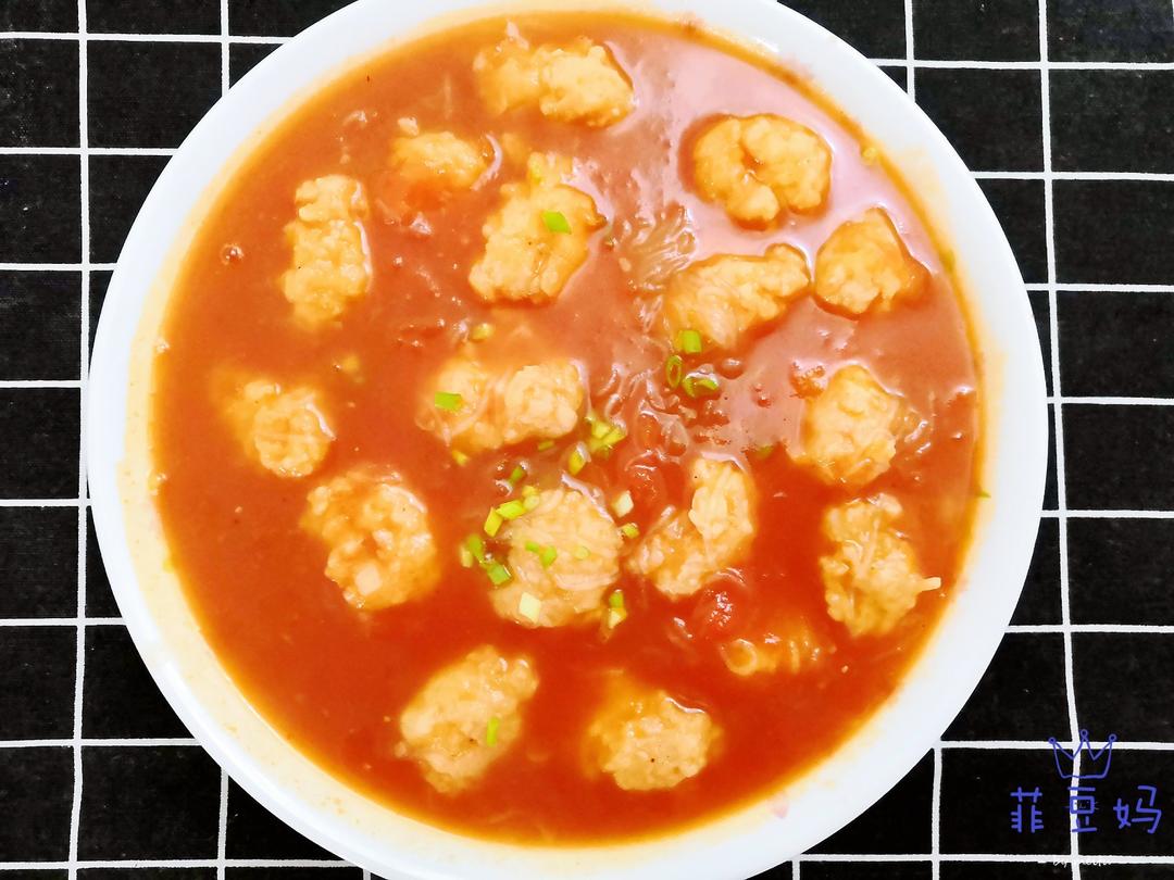 番茄虾滑粉丝煲