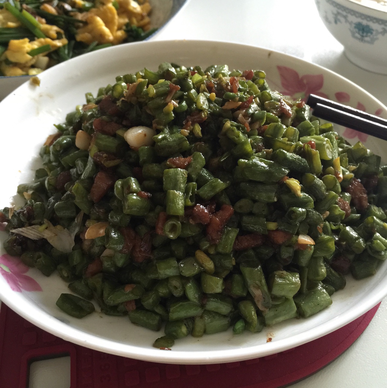 肉沫豆角下饭菜