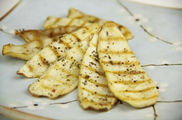 素食•香煎杏鲍菇的做法