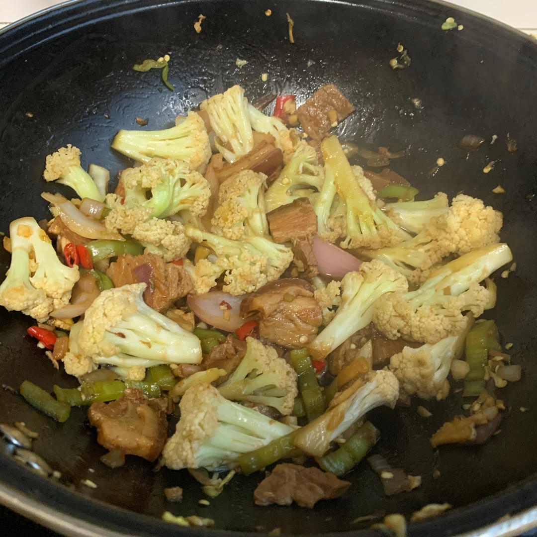 和饭店一个味道的干锅花菜