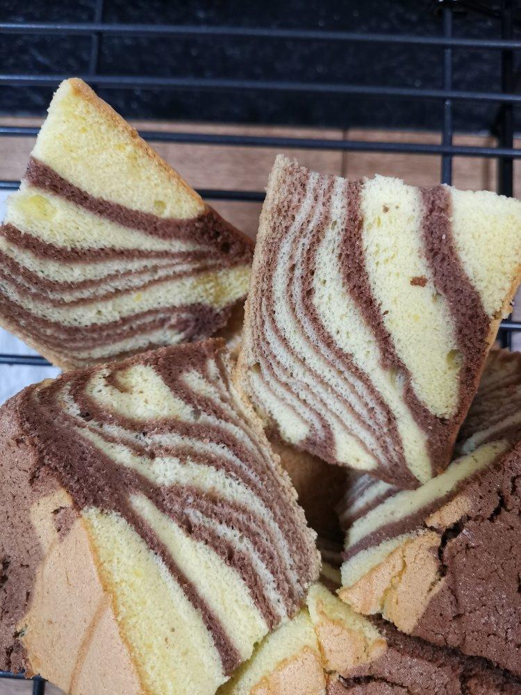 漂亮 斑马纹戚风蛋糕