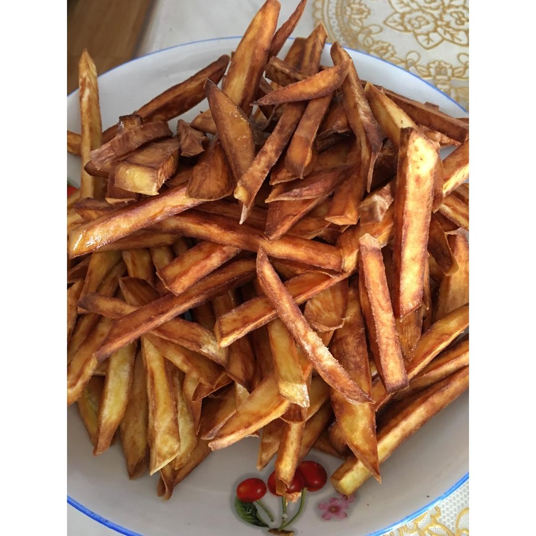 清爽简单炸红薯条（炸地瓜条）