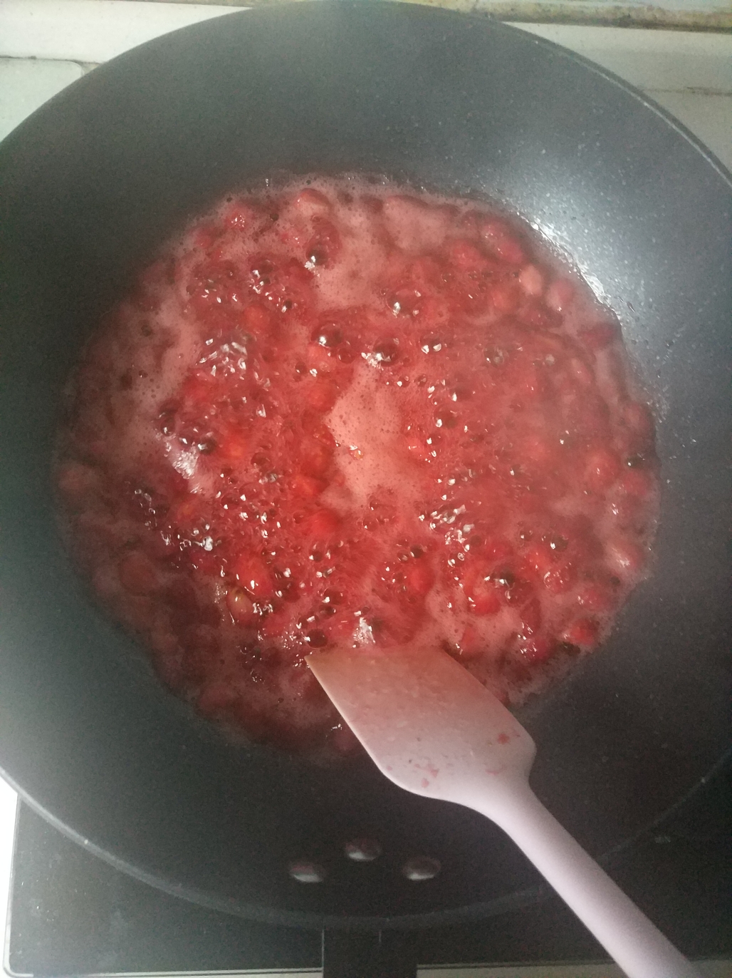 超简单草莓酱(附热量表)的做法 步骤4