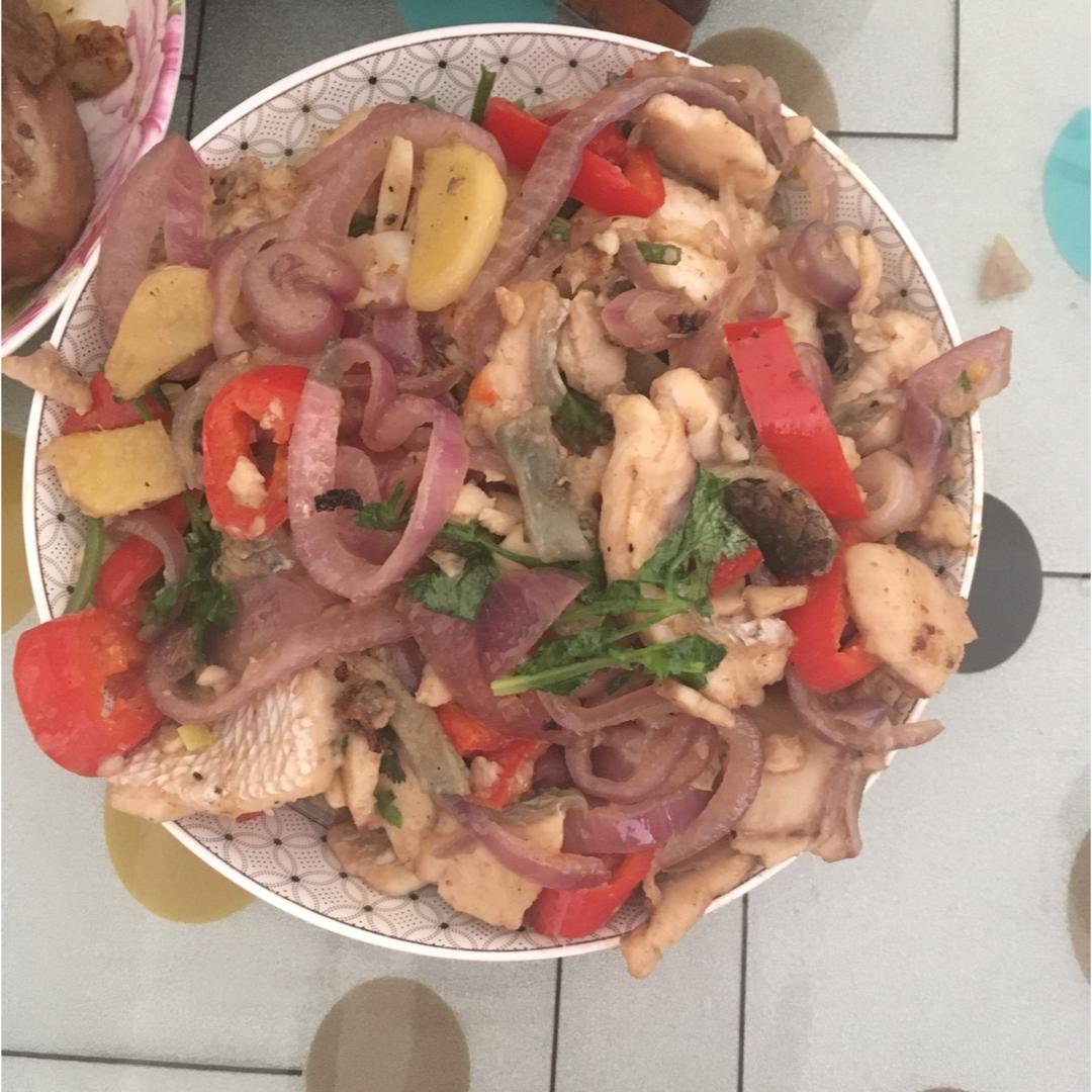 滑炒黑鱼片
