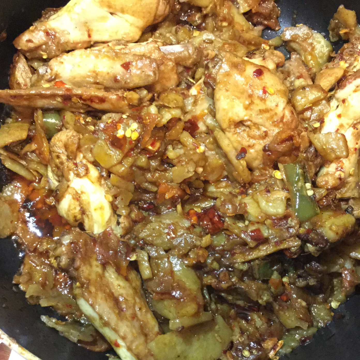 干锅香辣鸡翅