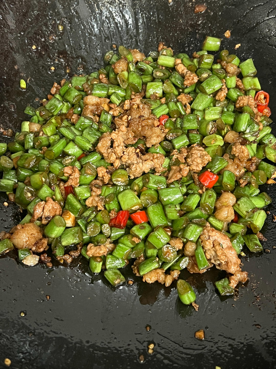 下饭菜:肉沫豆角